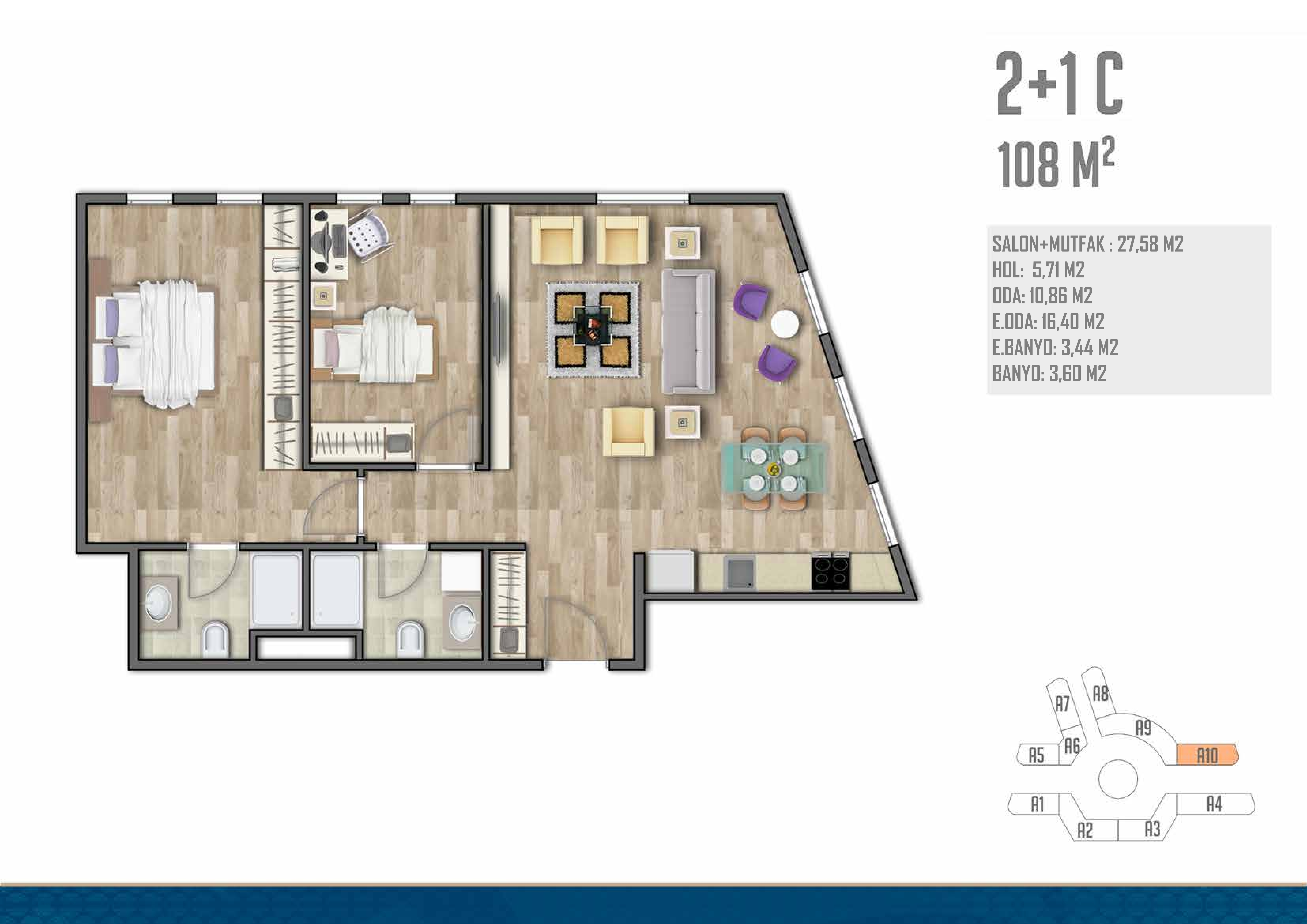 Two-Bedroom Plan